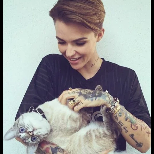 gatto, ruby rose, stella carlin, mano di rosa di ruby, bella tatuaggi