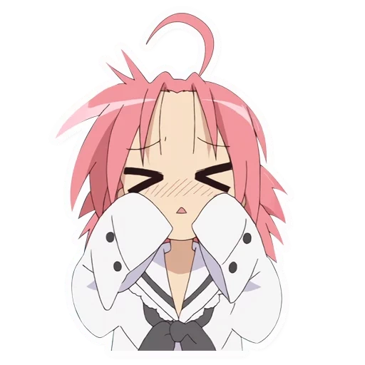 anime, anime characters, anime surprise, lucky star akira, anime's happy face