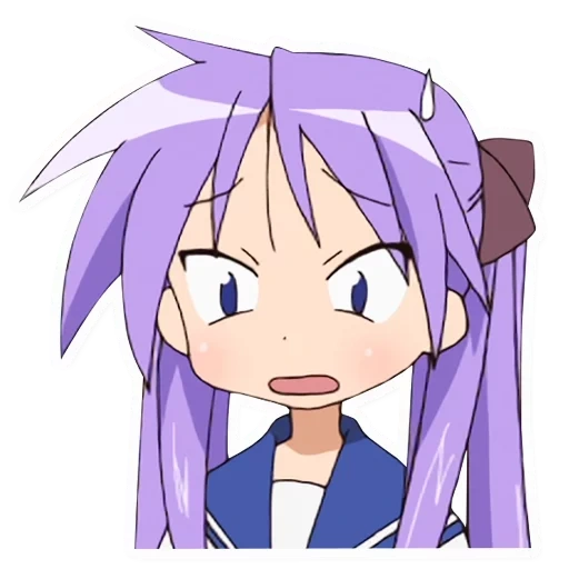 anime, lucky star, kagami hiiraga, anime characters, kagami hiiragy happy star