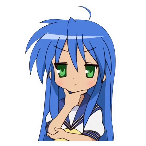 lucky star, anime drawings, the anime is funny, anime characters, lucky star konata izumi