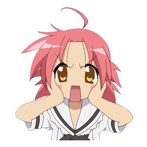 lucky star, anime girl, anime characters, lucky star akira, akira kagami lucky star