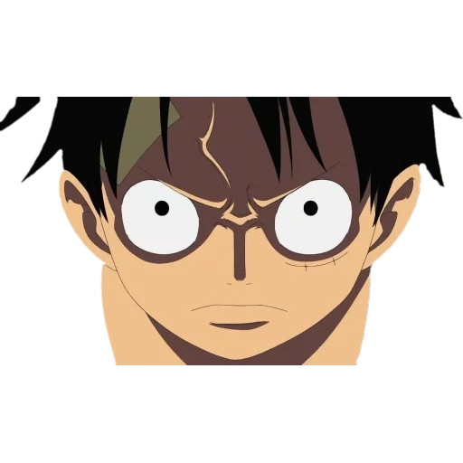 luffy, van pis, luffy mad, lufei face, manky de luffy