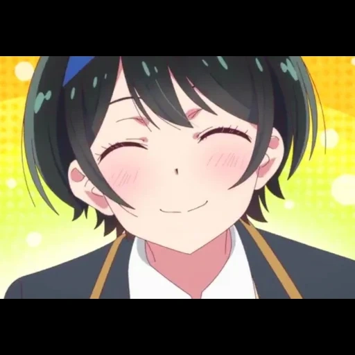 ruka sarashina, personajes de anime, kanojo obarisimas, kanojo okarishimasu, capturas de pantalla de ruka sarashina