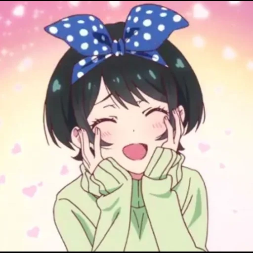 bild, kawai anime, anime charaktere, anime rukasarashina, anime zeichnungen sind süß