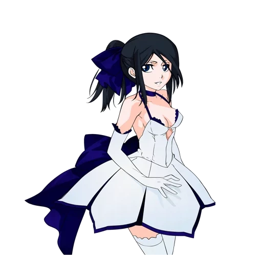 lucia kuchiki, menina anime, papel de animação, imagem de personagem de anime, papel de garota anime