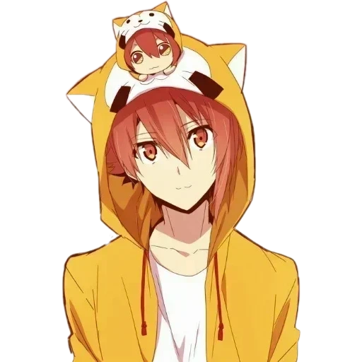 anime kun, kuna animasi, pacar anime, nako riku namase, pria anime dengan kaus kuning