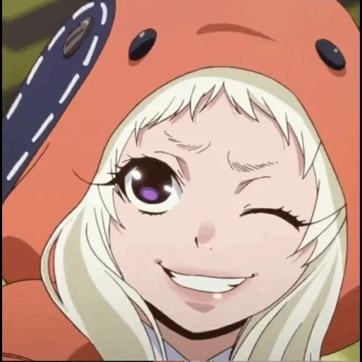animação, runa yomozuki, menina anime, personagem de anime, animação louca