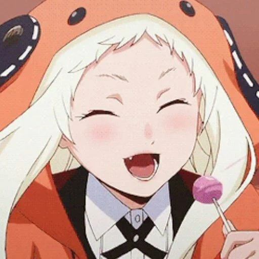 kakegurui, anime mignon, kakegurui runa, personnages d'anime, excitation folle runo yomozuki