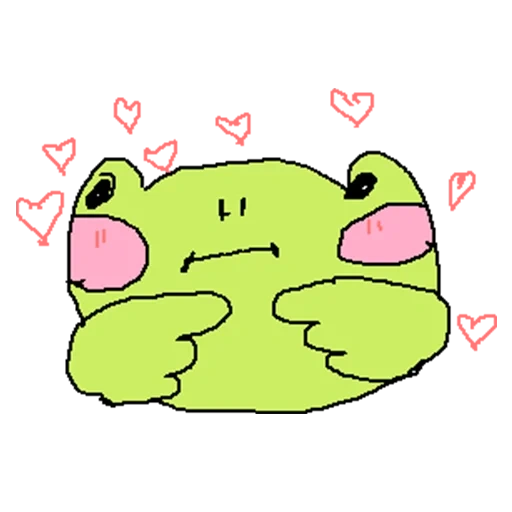 frog is kawaii, frogs wahahah, kawaii frogs, aesthetic frog in a bag without a background