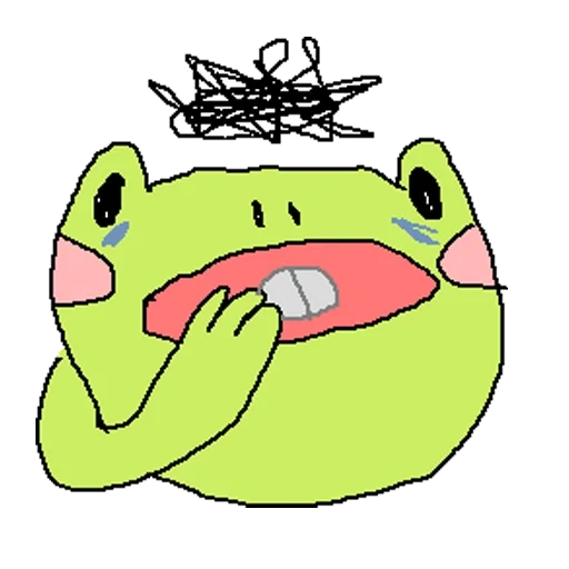 find, frog drawings are cute