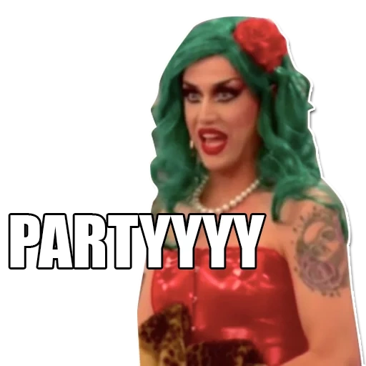 wanita muda, meme trans, drag queen, balapan drag rupaul, adore delano di luar gambar