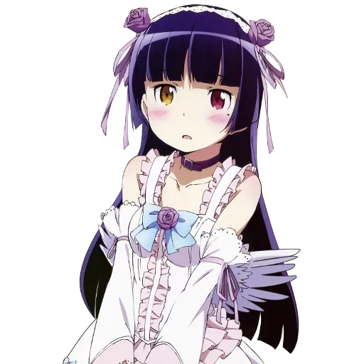 ruri gokou, sura amamiya, animação oremo, black neizi chibi, personagem de anime