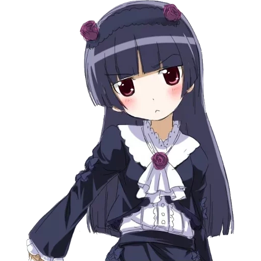 gokou ruri, amamiyaruri, chen hei neizi, black neizi chibi, anime black neiko