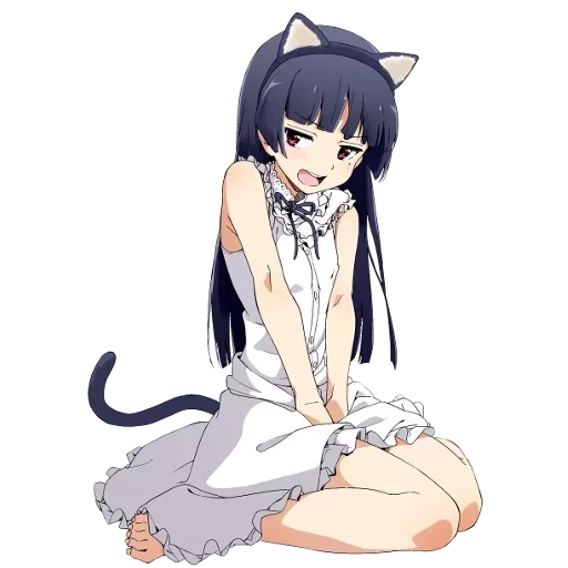 anime del gatto, gatto donna, anime girl gatto