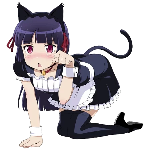anime nico, neizi hitam, anime black neiko, pelayan anak kucing, neco goko ruri