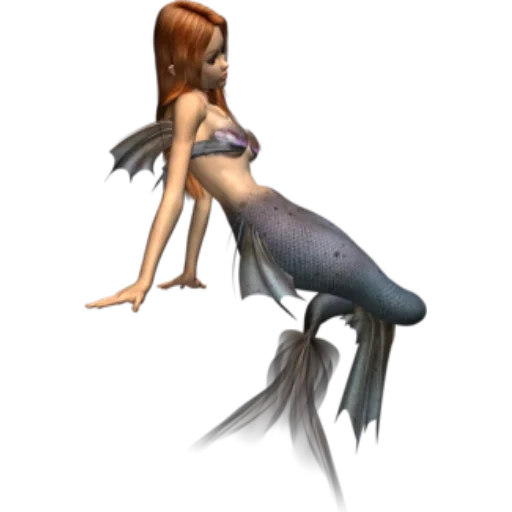 sirena, sirena sin antecedentes, la sirena es un fondo transparente, sirena sin antecedentes de photoshop, mermaides de fantasía con fondo blanco