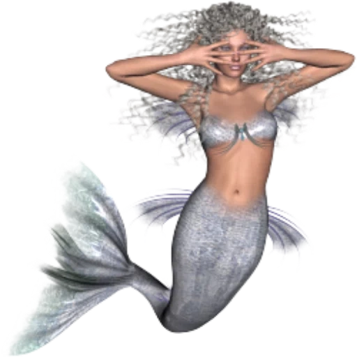 mermaid, mermaid 3d, girl mermaid 3d, 3d girls mermaids, the mermaid is a transparent background