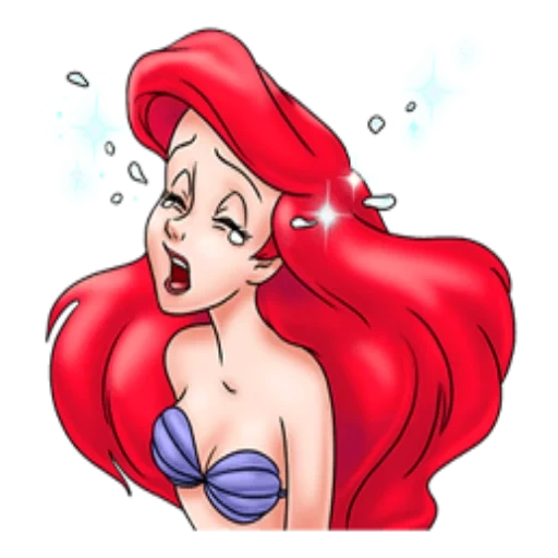 sirenita de ariel, la sirena de ariel, aryel mermaid, princesa ariel, emoji sirena ariel