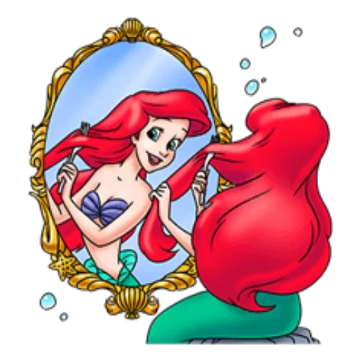 ariel mermaid, putri duyung ariel, emoji mermaid ariel, putri duyung ariel narisova