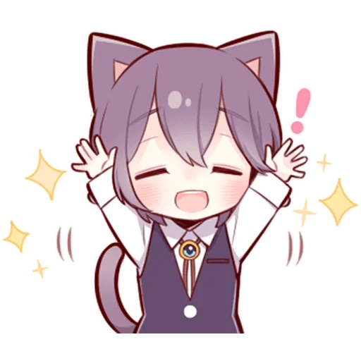 noko akabi, kavai neko, animation kawawai, anime kawai neko, anime chibi mec