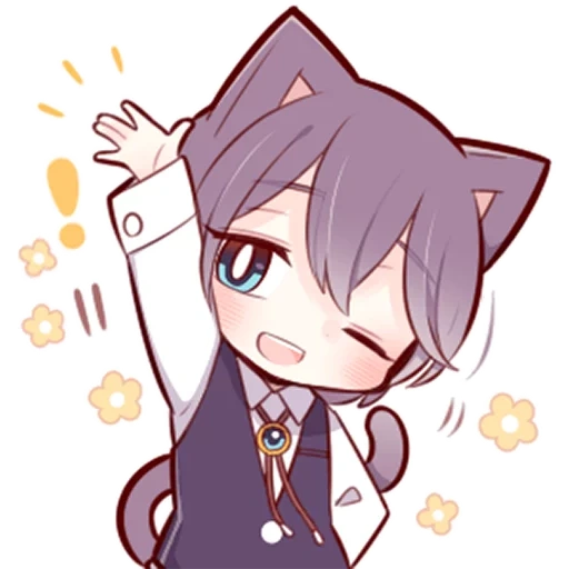 kavai neko, anime kawai neko, anime chibi mec