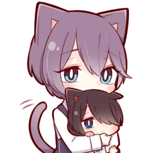 noko akabi, kavai neko, chibi anime, anime kawai neko, anime chibi mec