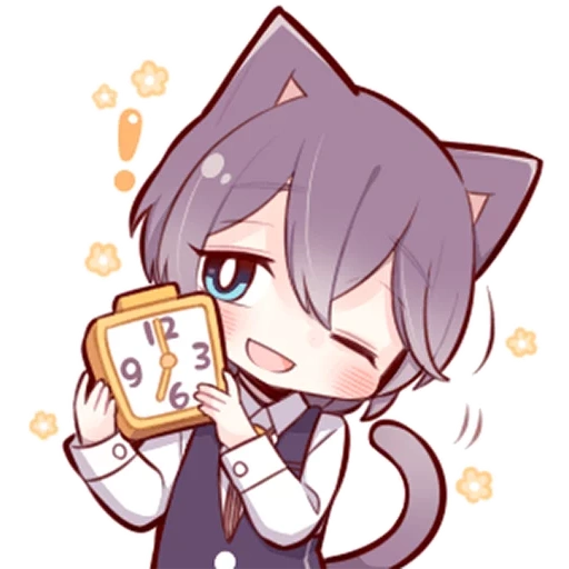 noko akabi, kavai neko, anime kawai neko, anime chibi mec