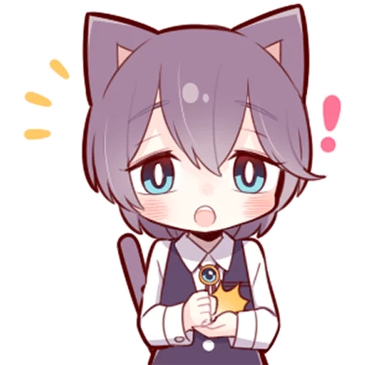 anime, noko akabi, chibi anime, animation kawawai, anime kawai neko