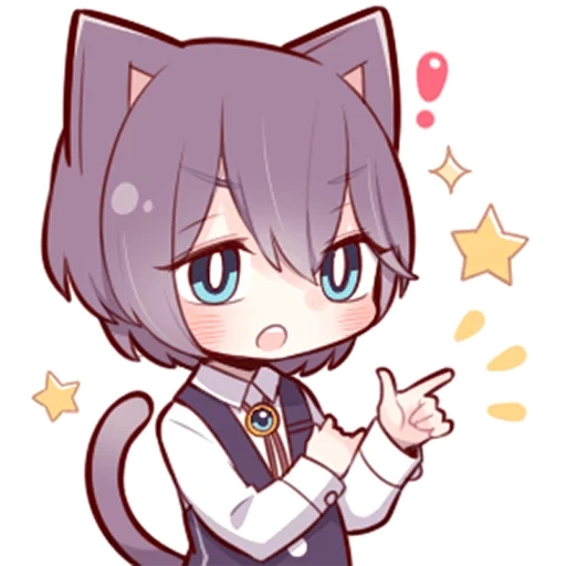 noko akabi, anime kawai neko