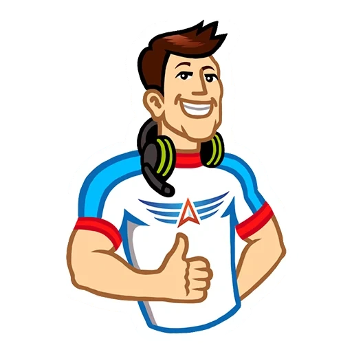 deportes, estilo de dibujos animados