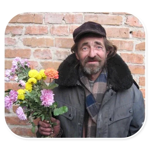 tramp, tramp, homeless timothy, flower tramp, the homeless valery