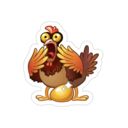poulet, cliparter de poulet, poulet, le poulet est cartoony, kurochka fairy tale chicken ryab