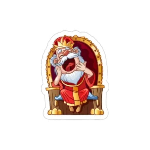 the king, santa claus, magnet santa claus, der thron der fee