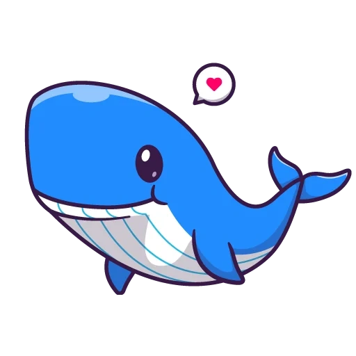 baleines, whale, whale blue, baleine de dessin animé, cartoon de baleine mignon