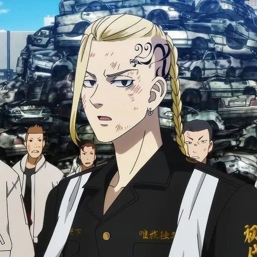 personagem de anime, aliança dos vingadores de tóquio, japão longguji, drago tokyo vingadores, long gujian tokyo vingadores penteados