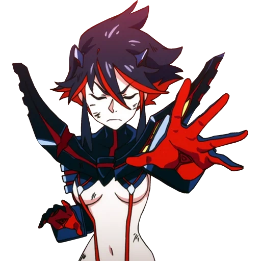 ryuko é obscenidades, personagens de anime, ryuko é uma questão de waifa, kill la kill ryuko, anime krushi kromsai