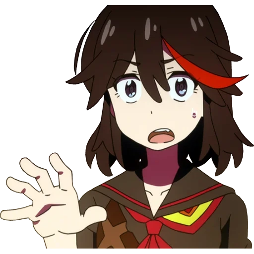 anime, arte de anime, ryuko es obscenidades, chica anime, personajes de anime