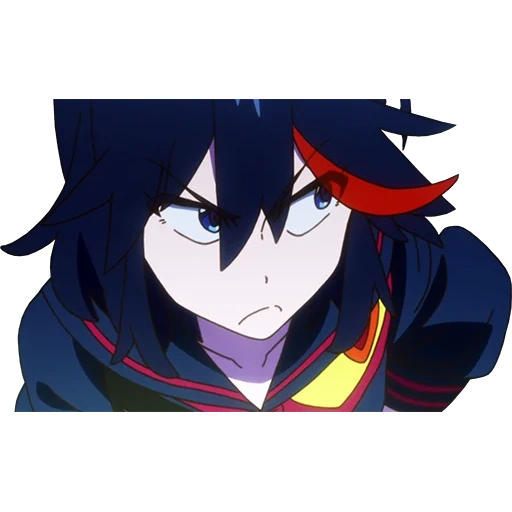 ryuko is obscenities, ryuko matoi, kill la kill, anime characters, female anime characters