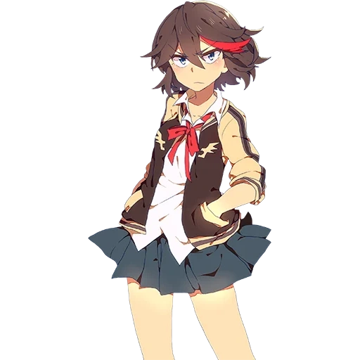 ryuko matoi, kill la kill, matoj sumeraji, personnages d'anime, uniformes scolaires