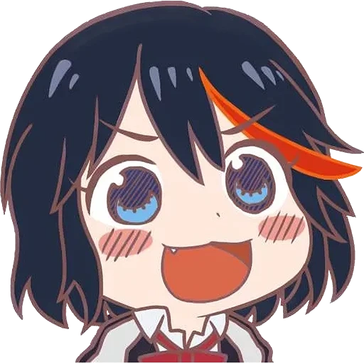 ayano aisha chibi, ryuko yuon chibi, ryuko is a matter of stery, ayano yongeres chibi, gyate gyate ohayou anime