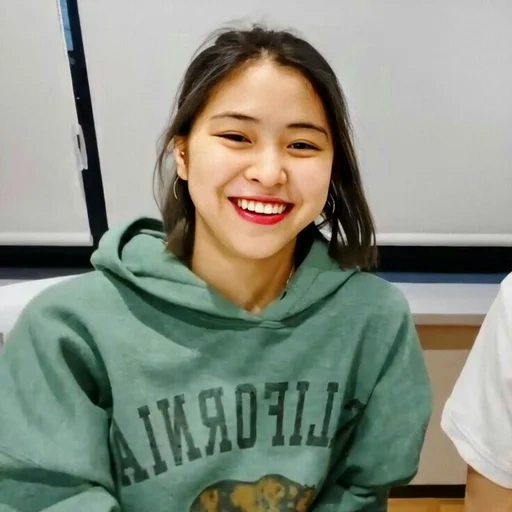 gli asiatici, sono stati assunti, la ragazza, kanselgi, ryujin itzy sorride