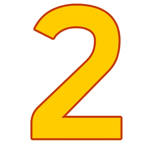 figures, number two, digital yellow, number two yellow, numbers 1 to 30