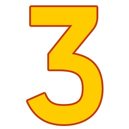 figures, number 5, number five, digital yellow, number five yellow