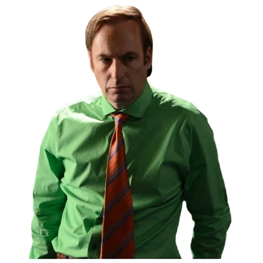 hombre, gente, hombre, saul goodman, corbata verde