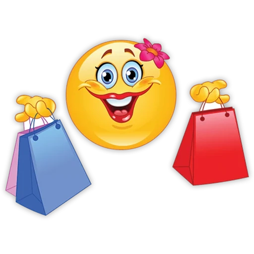 smiling face gift, smiling face is cheerful, smiling face shopping, smiling face shopping, funny smiling face