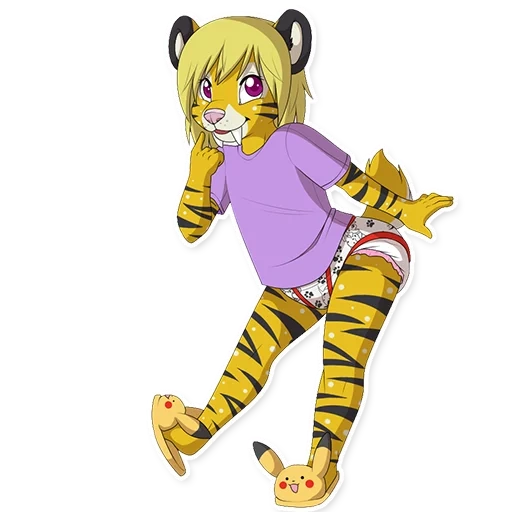 anime neko, anime girl, fury kaimonomimi, tiger girl anime, anime suit tiger