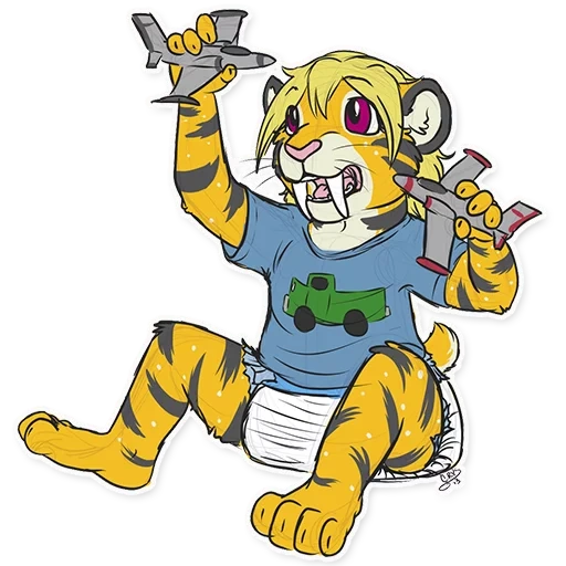 tiger, klipper tiger, tiger mascot, pinch-footed tiger