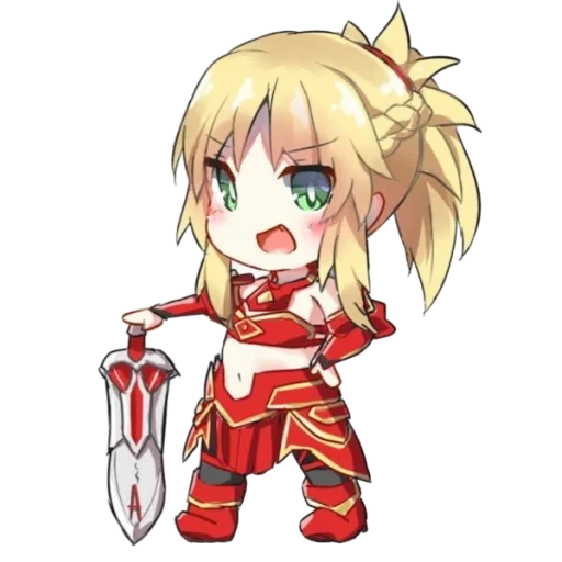 cyber red cliff, mordred chebi, red cliff modred rgb, animación ono montículos red cliff, konosuba oscuro red cliff