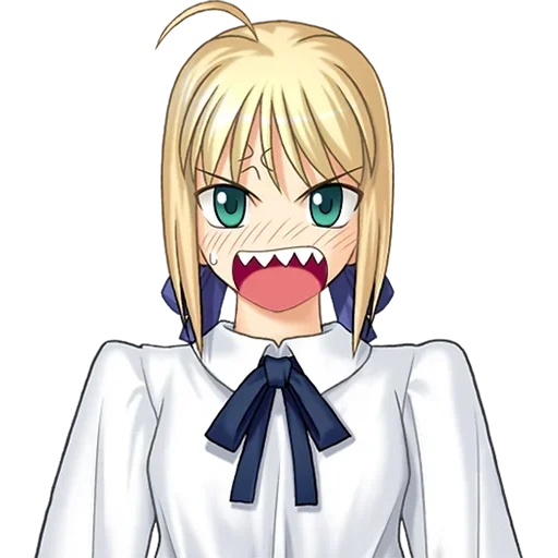 saber, 2, cyberface, cyber anime, fate/stay night