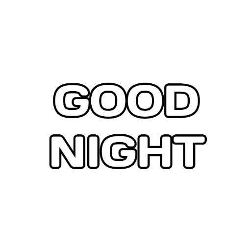 good, good night, hot good night, good night 5tore, selamat malam font